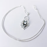 Sterling Silver Divine Feminine Pendant Necklace - DawnsArtisanJewelry.com