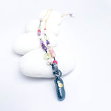 Recycled Sterling Pendant Beaded Necklace - Earth's Song Talisman