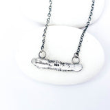 Recycled Sterling Bar Pendant Necklace - Talisman of Renewal