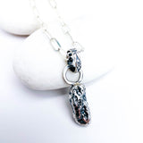 Recycled Sterling Pendant Necklace - Talisman of Becoming