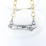 Recycled Sterling Pendant Necklace - Echo of Earth Talisman