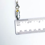 Recycled Sterling Pendant Necklace - Golden Ember Talisman