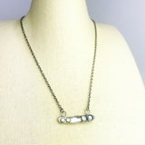 Recycled Sterling Bar Pendant Necklace - Talisman of Renewal