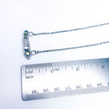 Recycled Sterling Bar Pendant Necklace - Talisman of Renewal