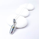 Recycled Sterling Pendant Necklace - Golden Ember Talisman