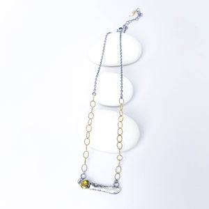 Recycled Sterling Pendant Necklace - Echo of Earth Talisman