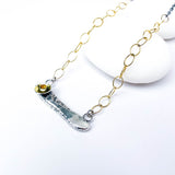 Recycled Sterling Pendant Necklace - Echo of Earth Talisman