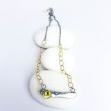 Recycled Sterling Pendant Necklace - Echo of Earth Talisman