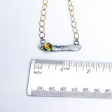 Recycled Sterling Pendant Necklace - Echo of Earth Talisman