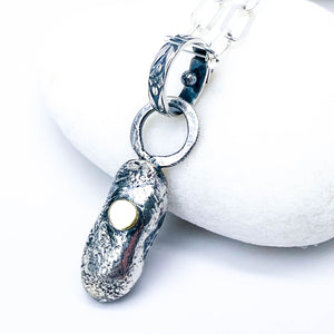 Recycled Sterling Pendant Necklace - Talisman of Becoming