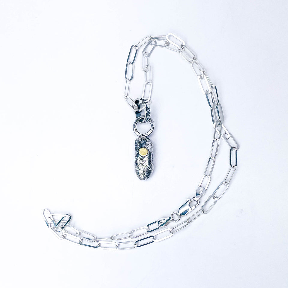 Recycled Sterling Pendant Necklace - Talisman of Becoming