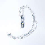 Recycled Sterling Pendant Necklace - Talisman of Becoming