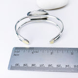 Sterling Silver Sea Glass Cuff - Grace Talisman