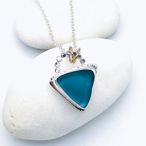 Sterling Silver Sea Glass Necklace