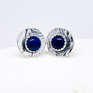 Small Lapis Lazuli Post Earrings