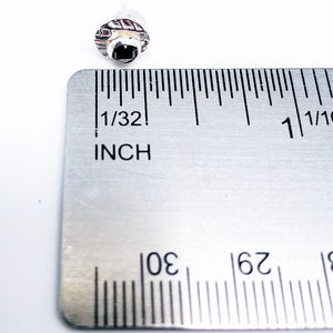 Small Garnet Post Earrings - DawnsArtisanJewelry.com
