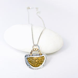 Sterling Silver Bronze Necklace - Magic Harmony Talisman