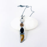 Sterling Silver Bronze Rose Necklace - Eternal Bloom Talisman