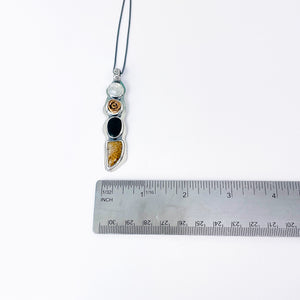 Sterling Silver Bronze Rose Necklace - Eternal Bloom Talisman