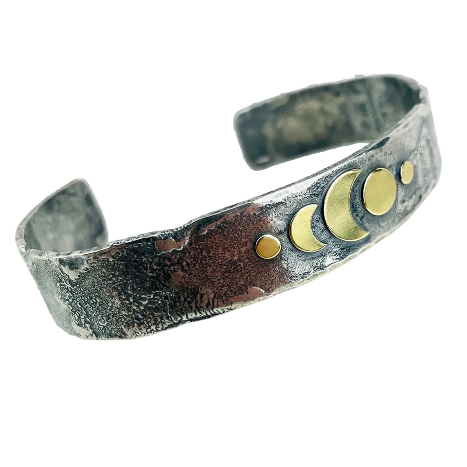 Celestial Cuff Bracelet Sterling Silver