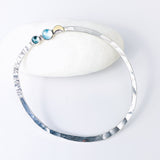 Sterling Silver Bangle Bracelet - Circle of Intention Talisman