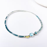 Sterling Silver Bangle Bracelet - Circle of Intention Talisman