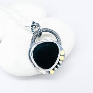Sterling Silver Basalt Necklace | Keeper Of Magic Talisman