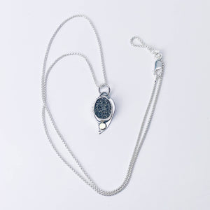 Sterling Silver Druzy Necklace - Illumination Talisman