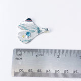 Blue Topaz Sterling Silver Ginkgo Pendant - Clarity Talisman