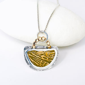 Sterling Silver Bronze Necklace - Magic Harmony Talisman