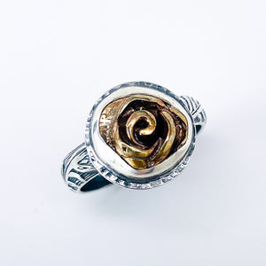 Bronze Ring Women’s - Rose Ring Size 6