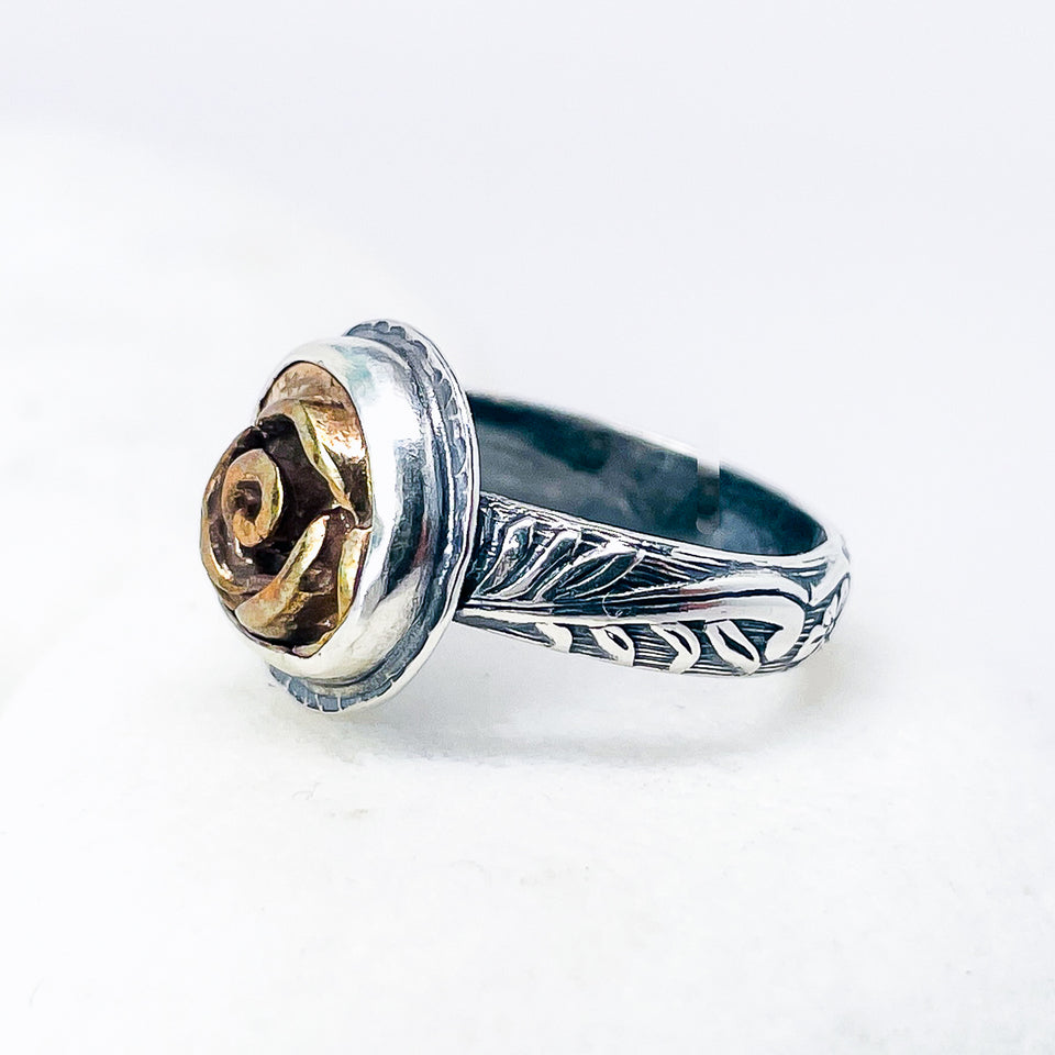 Bronze Ring Women’s - Rose Ring Size 6