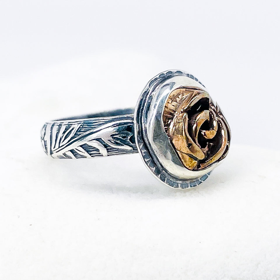 Bronze Ring Women’s - Rose Ring Size 6