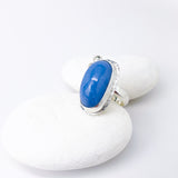 Sterling Silver Chalcedony Ring (Adjustable Size) - Truth Talisman