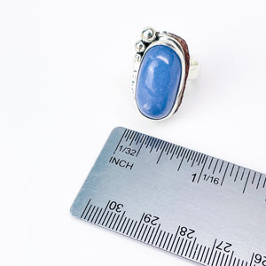 Sterling Silver Chalcedony Ring (Adjustable Size) - Truth Talisman