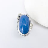 Sterling Silver Chalcedony Ring (Adjustable Size) - Truth Talisman