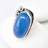 Sterling Silver Chalcedony Ring (Adjustable Size) - Truth Talisman