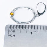 Sterling Silver Citrine Dangle Earrings