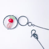 Gunmetal Double Orbit Necklace - Intuitive Flow Talisman