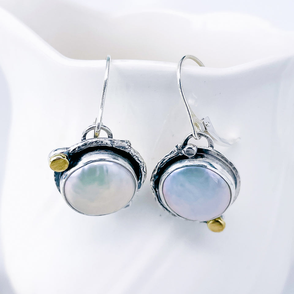 Sterling Silver Freshwater Pearl Earrings