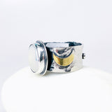 Sterling Silver Freshwater Pearl Ring - Natures Grace Talisman Size 7.5