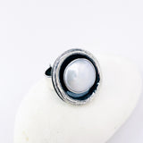 Sterling Silver Freshwater Pearl Ring Size 6 3/4 - Peace Talisman