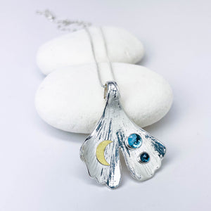 Ginkgo Pendant Necklace - Celestial Grace Talisman