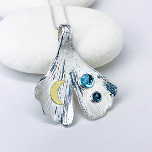 Ginkgo Pendant Necklace - Celestial Grace Talisman