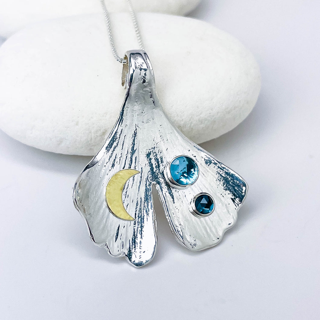 Ginkgo Pendant Necklace - Celestial Grace Talisman