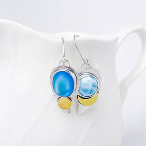 Sterling Silver Tear Drop Earrings - Wabi Sabi Earrings