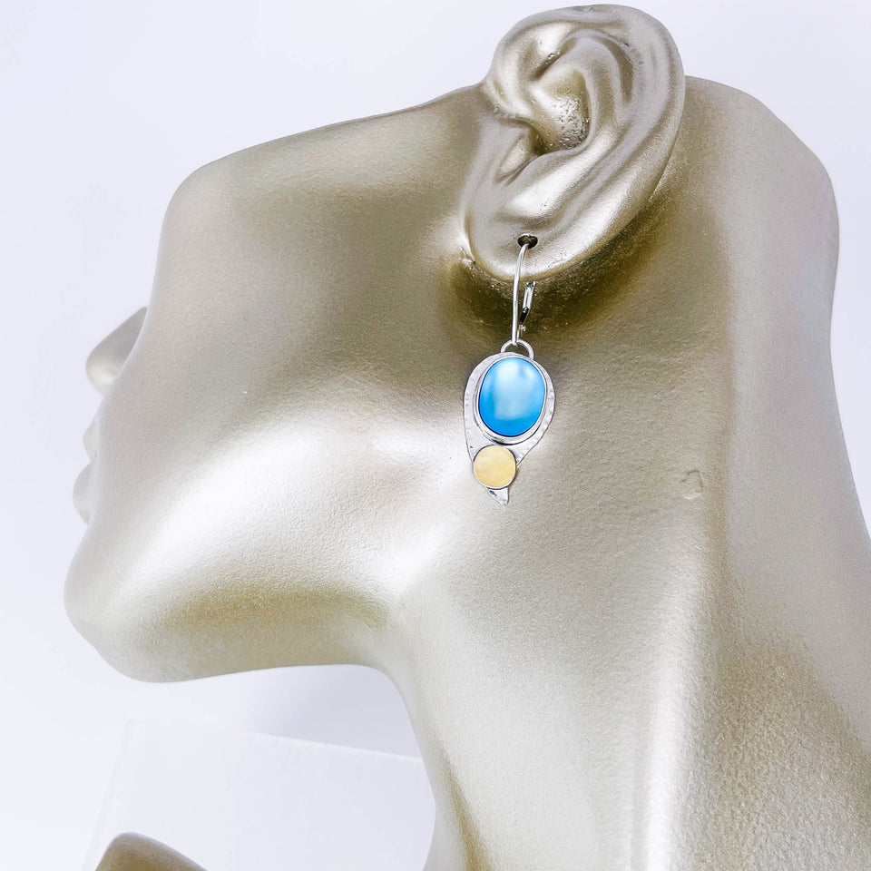 Sterling Silver Tear Drop Earrings - Wabi Sabi Earrings