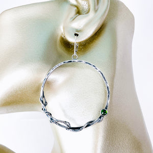 Sterling Silver Hoop Earrings Large - Creation Talisman