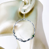 Sterling Silver Hoop Earrings Large - Creation Talisman