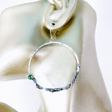 Sterling Silver Hoop Earrings Large - Creation Talisman